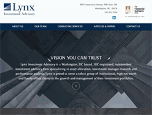 Tablet Screenshot of lynxinvestment.com